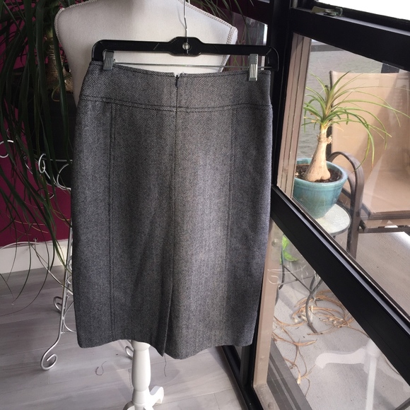 Tory Burch Navy Herringbone Pencil Skirt Navy - Picture 3 of 5